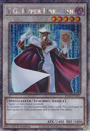 T.G. Hyper Librarian (Platinum Secret Rare)  [RA02-EN027] 1st Edition