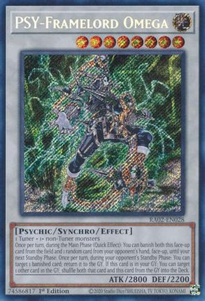 PSY-Framelord Omega (Secret Rare)  [RA02-EN028] 1st Edition