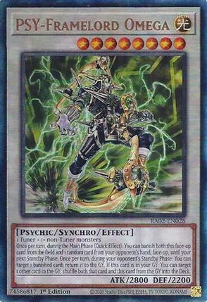 PSY-Framelord Omega (PUR) (Prismatic Ultimate Rare) [RA02-EN028] 1st Edition