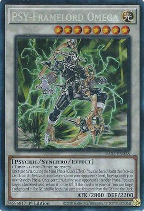 PSY-Framelord Omega  [RA02-EN028] Prismatic Collector's Rare 1st Edition
