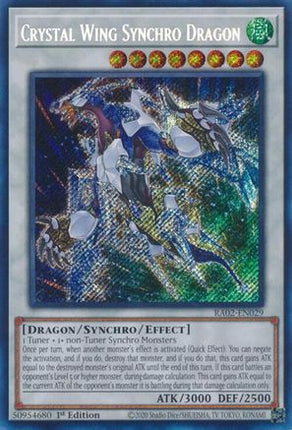 Crystal Wing Synchro Dragon (Secret Rare)  [RA02-EN029] 1st Edition