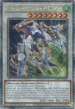 Crystal Wing Synchro Dragon  [RA02-EN029] Quarter Century Secret Rare 1st Edition