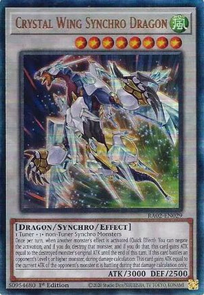 Crystal Wing Synchro Dragon (PUR) (Prismatic Ultimate Rare) [RA02-EN029] 1st Edition