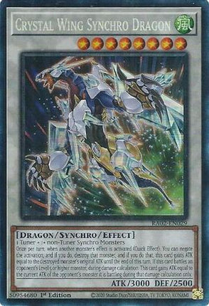 Crystal Wing Synchro Dragon  [RA02-EN029] Prismatic Collector's Rare 1st Edition