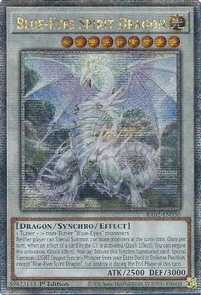 Blue-Eyes Spirit Dragon (Quarter Century Secret Rare)  [RA02-EN030] 1st Edition