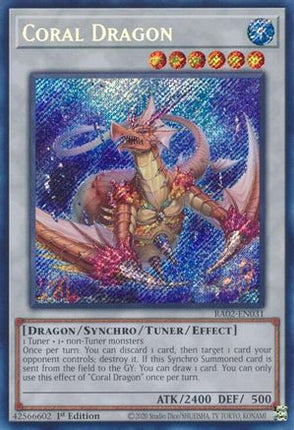 Coral Dragon (Secret Rare)  [RA02-EN031] 1st Edition
