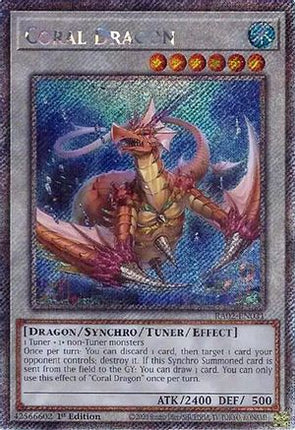 Coral Dragon (Platinum Secret Rare)  [RA02-EN031] 1st Edition