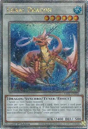 Coral Dragon (Quarter Century Secret Rare)  [RA02-EN031] 1st Edition