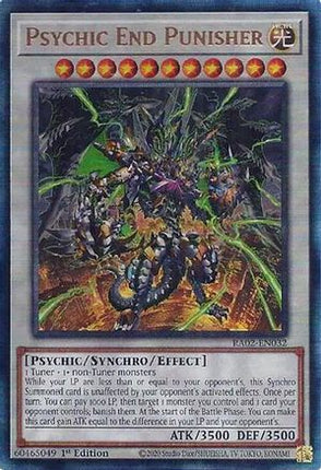 Psychic End Punisher (PUR) (Prismatic Ultimate Rare) [RA02-EN032] 1st Edition