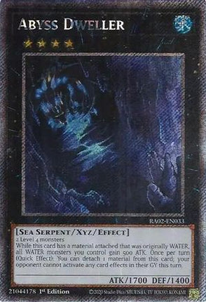 Abyss Dweller (Platinum Secret Rare)  [RA02-EN033] 1st Edition