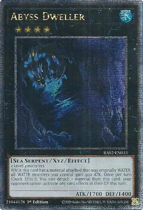 Abyss Dweller (Quarter Century Secret Rare)  [RA02-EN033] 1st Edition