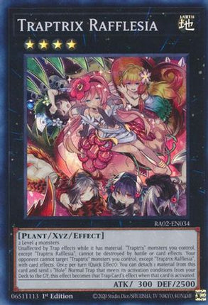 Traptrix Rafflesia [RA02-EN034] Super Rare 1st Edition