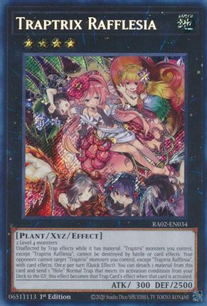 Traptrix Rafflesia  [RA02-EN034] Secret Rare 1st Edition