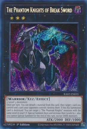 The Phantom Knights of Break Sword (Secret Rare)  [RA02-EN035] 1st Edition