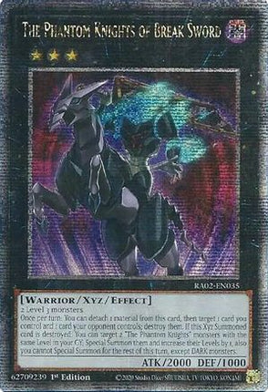 The Phantom Knights of Break Sword  [RA02-EN035] Quarter Century Secret Rare 1st Edition