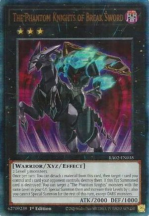 The Phantom Knights of Break Sword (PUR) (Prismatic Ultimate Rare) [RA02-EN035] 1st Edition