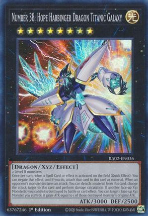 Number 38: Hope Harbinger Dragon Titanic Galaxy (Super Rare) [RA02-EN036] 1st Edition