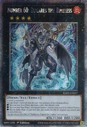 Number 60: Dugares the Timeless (Platinum Secret Rare)  [RA02-EN037] 1st Edition