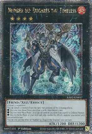 Number 60: Dugares the Timeless  [RA02-EN037] Quarter Century Secret Rare 1st Edition