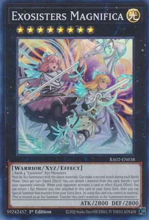 Exosisters Magnifica [RA02-EN038] Super Rare 1st Edition