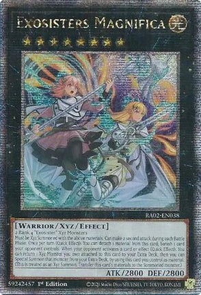 Exosisters Magnifica  [RA02-EN038] Quarter Century Secret Rare 1st Edition