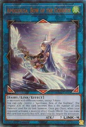 Apollousa, Bow of the Goddess (Alternate Art) [RA02-EN040] Prismatic Ultimate Rare 1st Edition