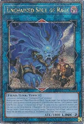 Unchained Soul of Rage (Quarter Century Secret Rare)  [RA02-EN041] 1st Edition