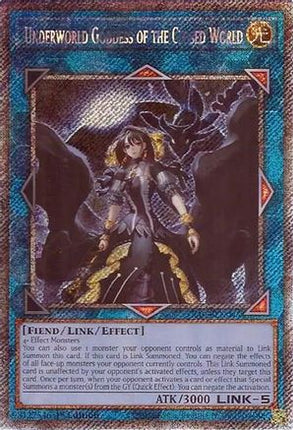 Underworld Goddess of the Closed World  [RA02-EN045] Platinum Secret Rare 1st Edition