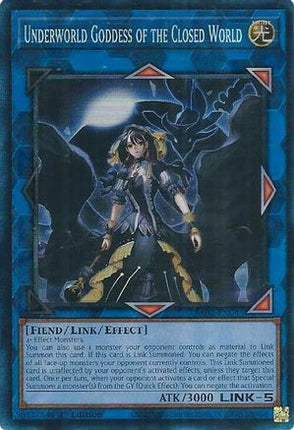 Underworld Goddess of the Closed World (PCR) (Prismatic Collector's Rare) [RA02-EN045] 1st Edition