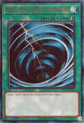 Mystical Space Typhoon  [RA02-EN048] Prismatic Ultimate Rare 1st Edition