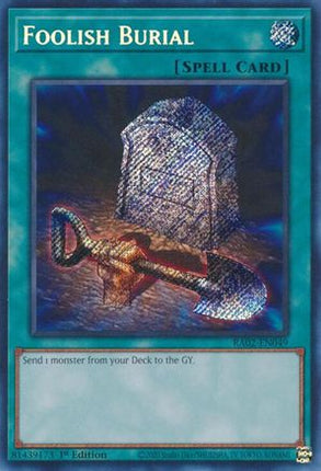 Foolish Burial (Secret Rare)  [RA02-EN049] 1st Edition