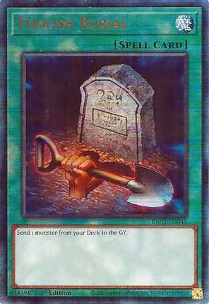 Foolish Burial (PUR) (Prismatic Ultimate Rare) [RA02-EN049] 1st Edition