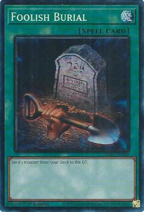 Foolish Burial (PCR) (Prismatic Collector's Rare) [RA02-EN049] 1st Edition