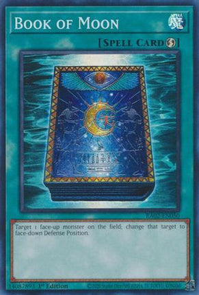 Book of Moon (Super Rare) [RA02-EN050] 1st Edition