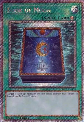 Book of Moon (Platinum Secret Rare)  [RA02-EN050] 1st Edition