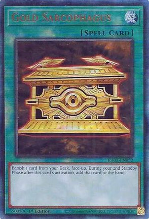 Gold Sarcophagus (PUR) (Prismatic Ultimate Rare) [RA02-EN052] 1st Edition