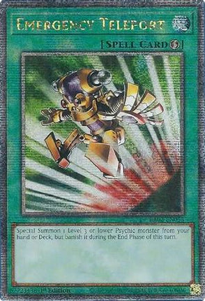 Emergency Teleport  [RA02-EN053] Quarter Century Secret Rare 1st Edition