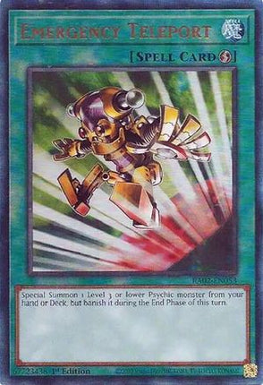 Emergency Teleport (PUR) (Prismatic Ultimate Rare) [RA02-EN053] 1st Edition