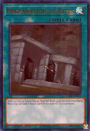 Preparation of Rites (UR) (Ultra Rare) [RA02-EN056] 1st Edition