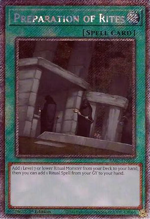 Preparation of Rites  [RA02-EN056] Platinum Secret Rare 1st Edition