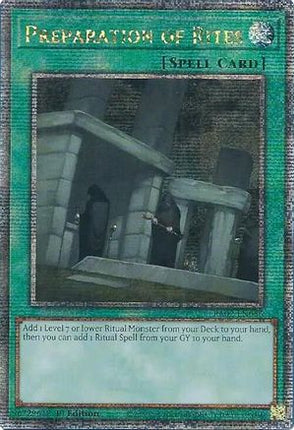 Preparation of Rites  [RA02-EN056] Quarter Century Secret Rare 1st Edition