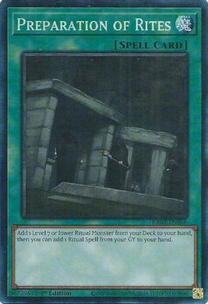 Preparation of Rites (PCR) (Prismatic Collector's Rare) [RA02-EN056] 1st Edition