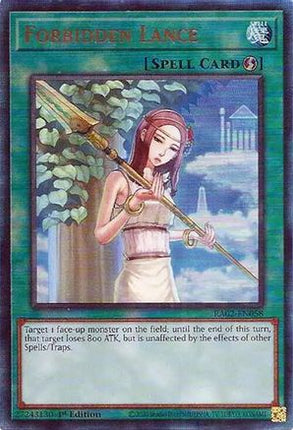 Forbidden Lance  [RA02-EN058] Prismatic Ultimate Rare 1st Edition