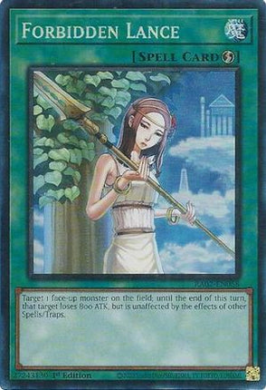 Forbidden Lance (PCR) (Prismatic Collector's Rare) [RA02-EN058] 1st Edition