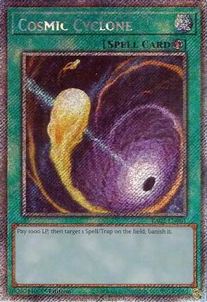 Cosmic Cyclone (Platinum Secret Rare)  [RA02-EN061] 1st Edition