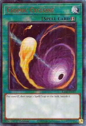 Cosmic Cyclone  [RA02-EN061] Prismatic Ultimate Rare 1st Edition