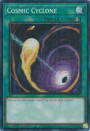 Cosmic Cyclone (PCR) (Prismatic Collector's Rare) [RA02-EN061] 1st Edition