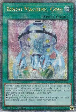 Bingo Machine, Go!!!  [RA02-EN062] Quarter Century Secret Rare 1st Edition
