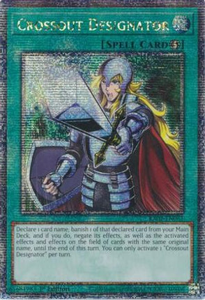 Crossout Designator (Quarter Century Secret Rare)  [RA02-EN063] 1st Edition