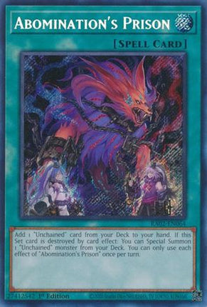Abomination's Prison (Secret Rare)  [RA02-EN064] 1st Edition